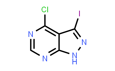 CAS No. 1082950-96-6, 4-Chloro-3-iodo-1H-pyrazolo[3,4-d]pyrimidine