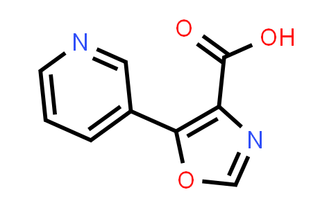 CAS No. 1083224-10-5, 5-Pyridin-3-yl-1,3-oxazole-4-carboxylic acid
