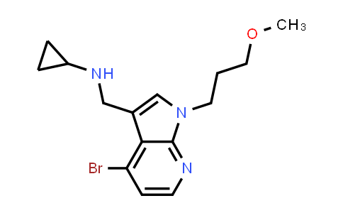 MC505895 | 1093087-78-5 | 1H-Pyrrolo[2,3-b]pyridine-3-methanamine, 4-bromo-N-cyclopropyl-1-(3-methoxypropyl)-