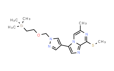 CAS No. 1094070-48-0, 6-Methyl-8-(methylthio)-3-[1-[[2-(trimethylsilyl)ethoxy]methyl]-1H-pyrazol-4-yl]imidazo[1,2-a]pyrazine