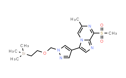 CAS No. 1094070-49-1, Imidazo[1,2-a]pyrazine, 6-methyl-8-(methylsulfonyl)-3-[1-[[2-(trimethylsilyl)ethoxy]methyl]-1H-pyrazol-4-yl]-