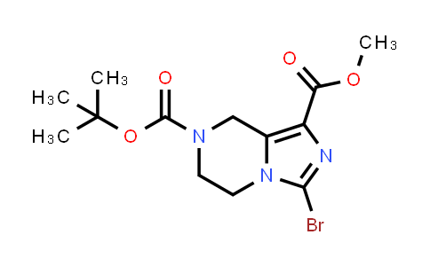 CAS No. 1094091-45-8, 7-(tert-Butyl) 1-methyl 3-bromo-5,6-dihydroimidazo[1,5-a]pyrazine-1,7(8H)-dicarboxylate