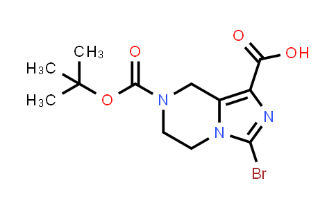 CAS No. 1094091-46-9, 3-Bromo-7-[(tert-butoxy)carbonyl]-5H,6H,7H,8H-imidazo[1,5-a]pyrazine-1-carboxylic acid