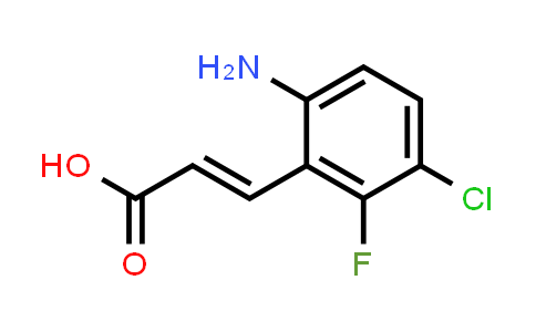 CAS No. 1094106-62-3, (E)-3-(6-Amino-3-chloro-2-fluorophenyl)acrylic acid