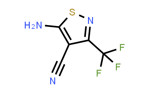 CAS No. 1094619-79-0, 5-Amino-3-(trifluoromethyl)-1,2-thiazole-4-carbonitrile