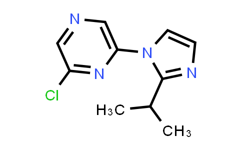 CAS No. 1094842-75-7, 2-Chloro-6-(2-isopropyl-1H-imidazol-1-yl)pyrazine