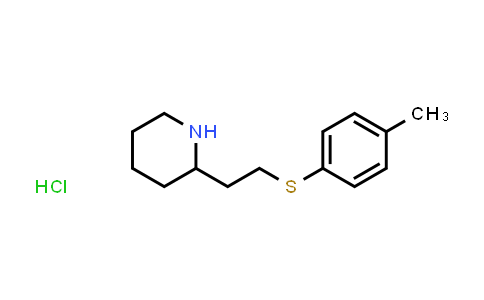 CAS No. 1094873-20-7, 2-(2-(p-Tolylthio)ethyl)piperidine hydrochloride