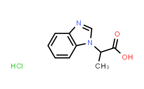 CAS No. 1095080-29-7, 2-(1H-Benzimidazol-1-yl)propanoic acid hydrochloride