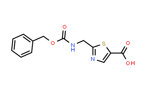 CAS No. 1095823-37-2, 2-((((Benzyloxy)carbonyl)amino)methyl)thiazole-5-carboxylic acid