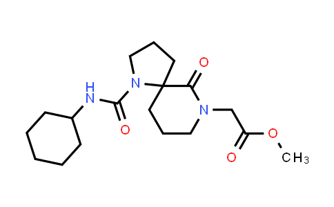 1097218-49-9 | 1,7-Diazaspiro[4.5]decane-7-acetic acid, 1-[(cyclohexylamino)carbonyl]-6-oxo-, methyl ester