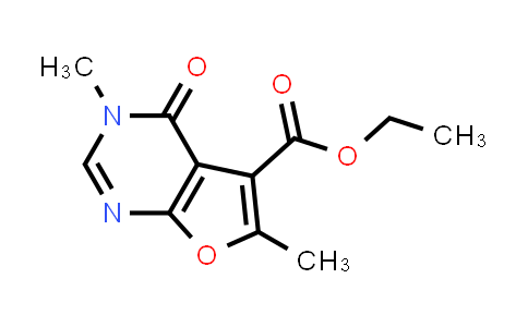 CAS No. 1099963-42-4, Ethyl 3,6-dimethyl-4-oxo-3H,4H-furo[2,3-d]pyrimidine-5-carboxylate