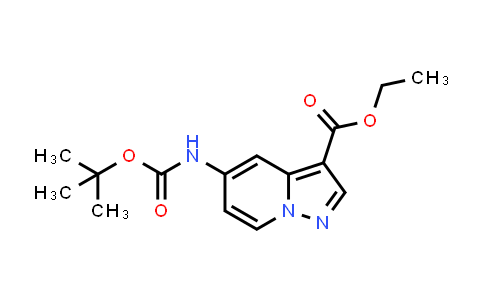 CAS No. 1101120-33-5, Ethyl 5-((tert-butoxycarbonyl)amino)pyrazolo[1,5-a]pyridine-3-carboxylate