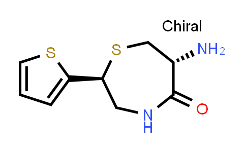 CAS No. 110221-26-6, (2S,6R)-6-Amino-2-(thiophen-2-yl)-1,4-thiazepan-5-one