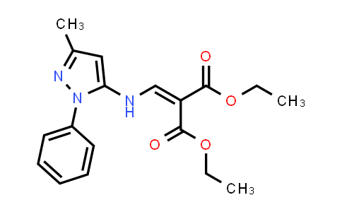 110299-41-7 | 1,3-Diethyl 2-{[(3-methyl-1-phenyl-1H-pyrazol-5-yl)amino]methylidene}propanedioate