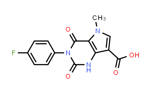 1105191-19-2 | 3-(4-Fluorophenyl)-5-methyl-2,4-dioxo-2,3,4,5-tetrahydro-1H-pyrrolo[3,2-d]pyrimidine-7-carboxylic acid