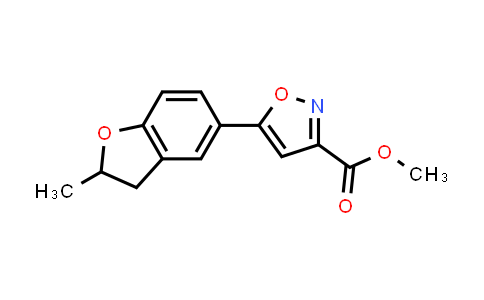 CAS No. 1105191-54-5, Methyl 5-(2-methyl-2,3-dihydro-1-benzofuran-5-yl)isoxazole-3-carboxylate