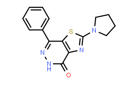 CAS No. 1105192-40-2, 7-Phenyl-2-pyrrolidin-1-yl[1,3]thiazolo[4,5-d]pyridazin-4(5H)-one