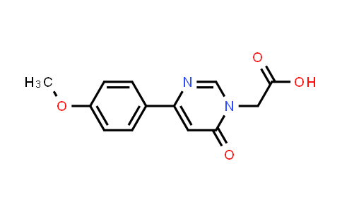 CAS No. 1105193-75-6, 2-(4-(4-Methoxyphenyl)-6-oxopyrimidin-1(6H)-yl)acetic acid