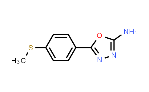 CAS No. 1105193-84-7, 5-[4-(Methylthio)phenyl]-1,3,4-oxadiazol-2-amine