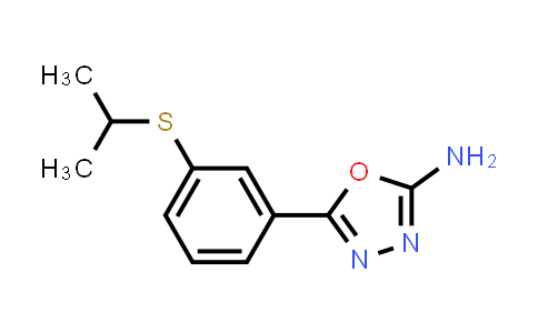 1105194-14-6 | 5-[3-(Isopropylthio)phenyl]-1,3,4-oxadiazol-2-amine