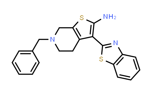 CAS No. 1105194-89-5, 3-(1,3-Benzothiazol-2-yl)-6-benzyl-4,5,6,7-tetrahydrothieno[2,3-c]pyridin-2-amine