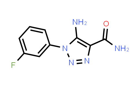 CAS No. 1105195-29-6, 5-Amino-1-(3-fluorophenyl)-1H-1,2,3-triazole-4-carboxamide