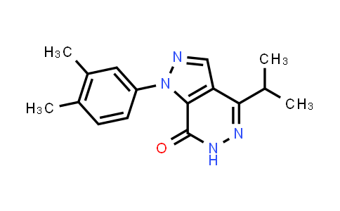 CAS No. 1105196-58-4, 1-(3,4-Dimethylphenyl)-4-isopropyl-1,6-dihydro-7H-pyrazolo[3,4-d]pyridazin-7-one
