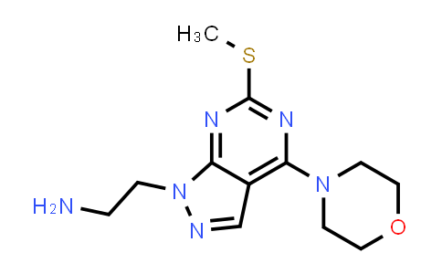 CAS No. 1105197-45-2, 2-(6-(Methylthio)-4-morpholino-1H-pyrazolo[3,4-d]pyrimidin-1-yl)ethan-1-amine
