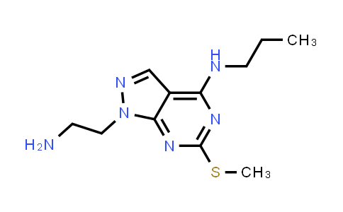 CAS No. 1105197-49-6, 1-(2-Aminoethyl)-6-(methylthio)-N-propyl-1H-pyrazolo[3,4-d]pyrimidin-4-amine