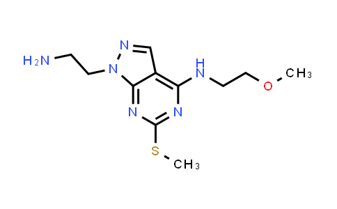 1105197-53-2 | 1-(2-Aminoethyl)-N-(2-methoxyethyl)-6-(methylthio)-1H-pyrazolo[3,4-d]pyrimidin-4-amine