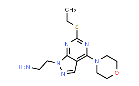1105197-77-0 | 2-[6-(Ethylsulfanyl)-4-(morpholin-4-yl)-1H-pyrazolo[3,4-d]pyrimidin-1-yl]ethan-1-amine