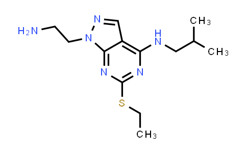 CAS No. 1105197-87-2, 1-(2-Aminoethyl)-6-(ethylthio)-N-isobutyl-1H-pyrazolo[3,4-d]pyrimidin-4-amine