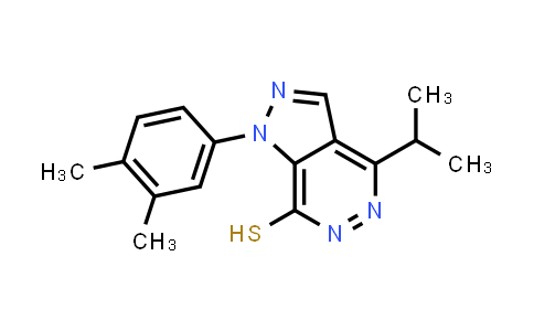 CAS No. 1105198-01-3, 1-(3,4-Dimethylphenyl)-4-isopropyl-1H-pyrazolo[3,4-d]pyridazine-7-thiol