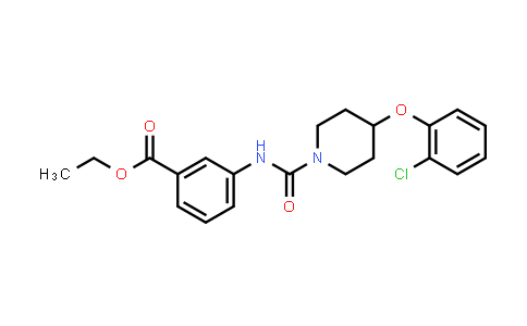 1105686-09-6 | ethyl 3-(4-(2-chlorophenoxy)piperidine-1-carboxamido)benzoate