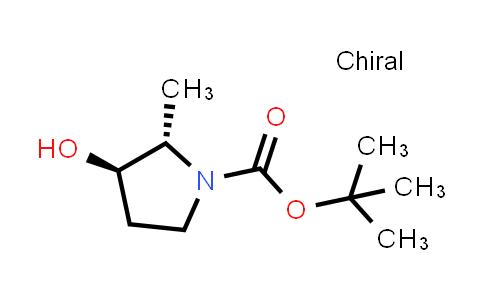 CAS No. 1107659-77-7, tert-Butyl (2S,3R)-3-hydroxy-2-methylpyrrolidine-1-carboxylate