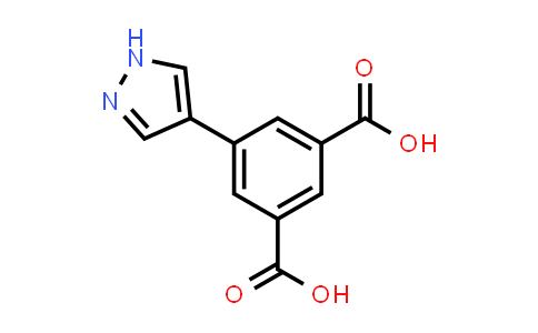 CAS No. 1108726-74-4, 5-(1H-Pyrazol-4-yl)isophthalic acid