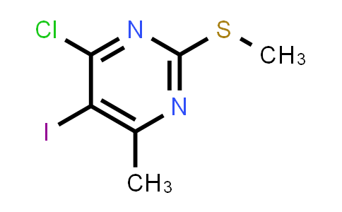 CAS No. 111079-18-6, 4-Chloro-5-iodo-6-methyl-2-(methylthio)pyrimidine
