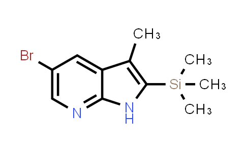1111637-93-4 | 1H-Pyrrolo[2,3-b]pyridine, 5-bromo-3-methyl-2-(trimethylsilyl)-
