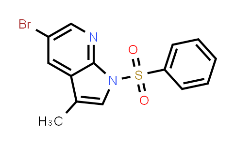 1111637-97-8 | 1H-Pyrrolo[2,3-b]pyridine, 5-bromo-3-methyl-1-(phenylsulfonyl)-