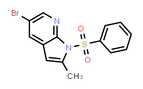 1111638-01-7 | 1H-Pyrrolo[2,3-b]pyridine, 5-bromo-2-methyl-1-(phenylsulfonyl)-