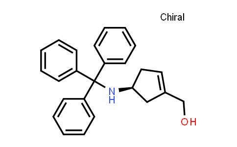 CAS No. 1113025-22-1, [(4S)-4-(Tritylamino)cyclopent-1-en-1-yl]methanol