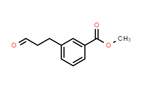 CAS No. 111393-29-4, Benzoic acid, 3-(3-oxopropyl)-, methyl ester