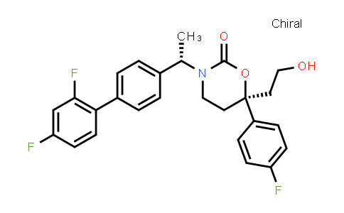 1114065-09-6 | 2H-1,3-Oxazin-2-one, 3-[(1S)-1-(2',4'-difluoro[1,1'-biphenyl]-4-yl)ethyl]-6-(4-fluorophenyl)tetrahydro-6-(2-hydroxyethyl)-, (6S)-