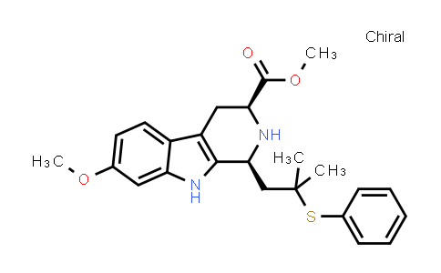111427-92-0 | 1H-Pyrido[3,4-b]indole-3-carboxylic acid, 2,3,4,9-tetrahydro-7-methoxy-1-[2-methyl-2-(phenylthio)propyl]-, methyl ester, (1S,3S)-
