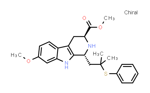 MC506812 | 111427-93-1 | methyl (1R,3S)-7-methoxy-1-(2-methyl-2-(phenylthio)propyl)-2,3,4,9-tetrahydro-1H-pyrido[3,4-b]indole-3-carboxylate