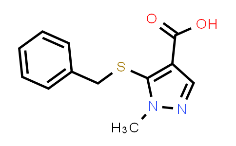 111493-56-2 | 5-(Benzylthio)-1-methyl-1H-pyrazole-4-carboxylic acid