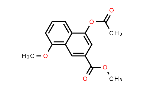 CAS No. 111531-83-0, 2-Naphthalenecarboxylic acid, 4-(acetyloxy)-8-methoxy-, methyl ester