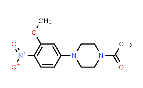 CAS No. 1116229-11-8, 1-[4-(3-Methoxy-4-nitrophenyl)piperazin-1-yl]ethan-1-one