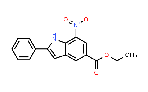 CAS No. 1120334-30-6, ethyl 7-nitro-2-phenyl-1H-indole-5-carboxylate
