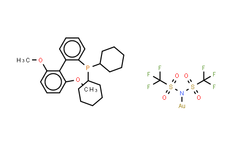 1121960-90-4 | Bis(trifluoromethanesulfonyl)imide(2-dicyclohexylphosphino-2',6'-dimethoxy-1,1'-biphenyl)gold(I)
